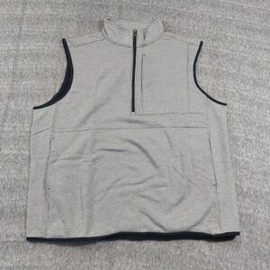 Duluth Trading Co Men's Threshold Fleece 1/4 Zip Vest Mens Size Large